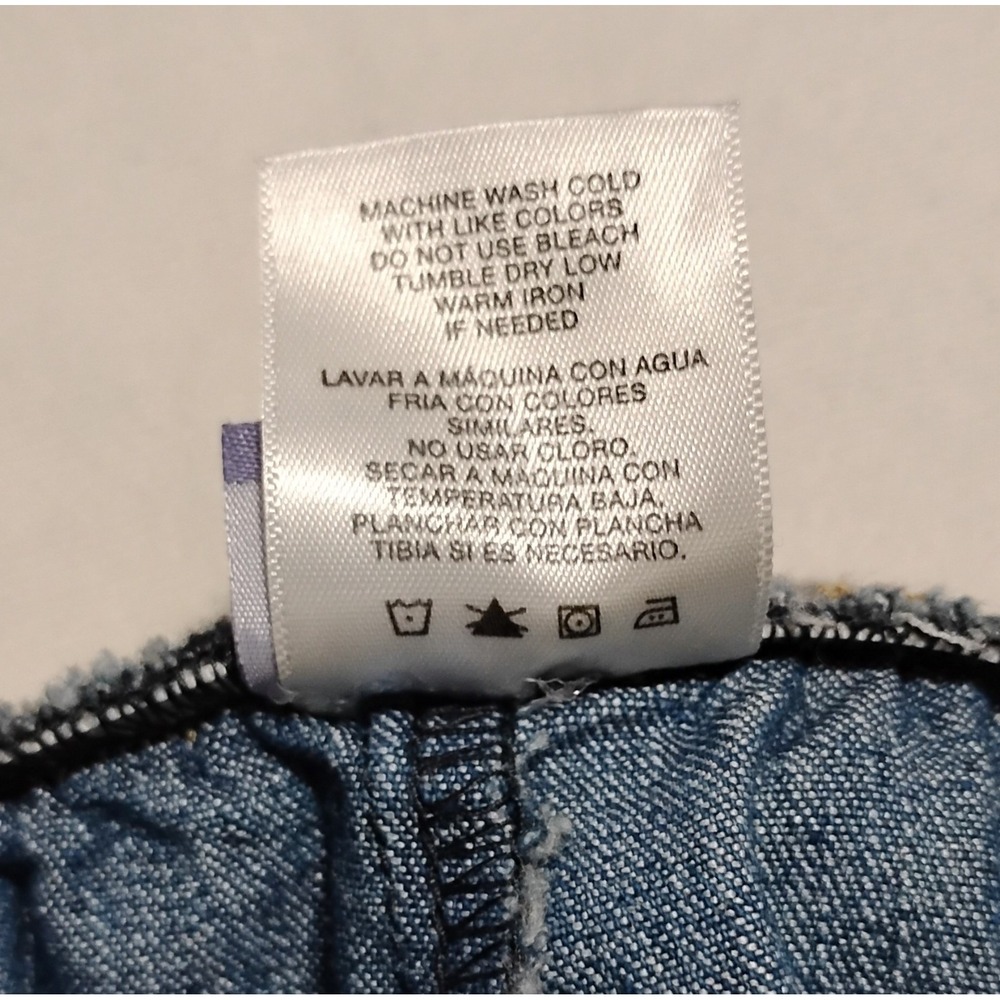 Laura Scott Women's Pull-On Stretch Denim Jeans Blue Medium Wash Straight 16 - Picture 7 of 8